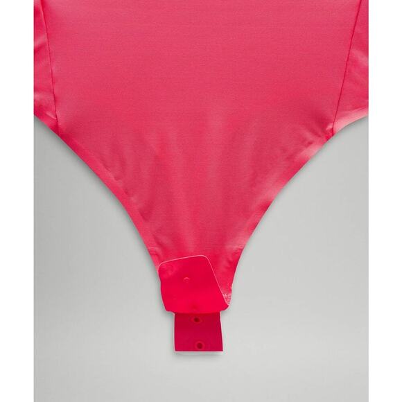 NWT Lululemon Womens Wundermost Nulu Mesh Long Sleeve Bodysuit Size Small Pink - Picture 10 of 10